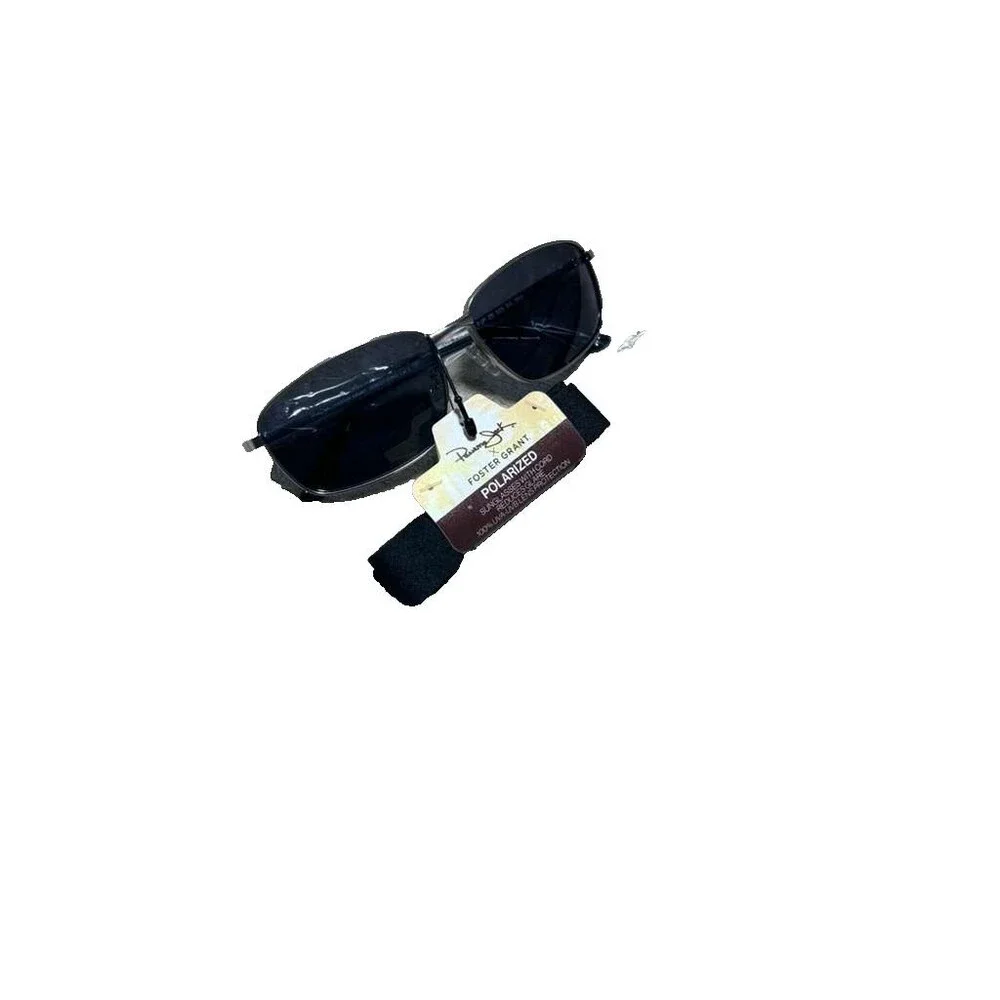 Panama Jack Rectangle Polarized Sunglasses Black New